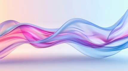 Naklejka premium A colorful wave with pink, blue and purple colors