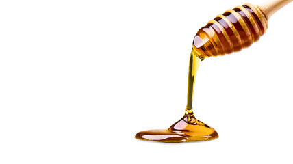 honey dripping from dipper. element for design
