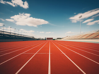 Background of a running track for athletes