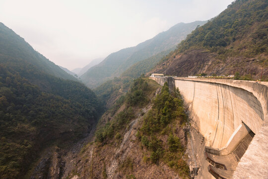 Nam Chien Hydropower plant in Muong La District, Vietnam; Nam Pam, Muong La District, Son La, Vietnam