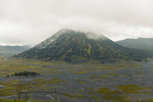 Mount Batok in Bromo Tengger Semeru National Park in East Java, Indonesia; Ranupani, East Java, Indonesia