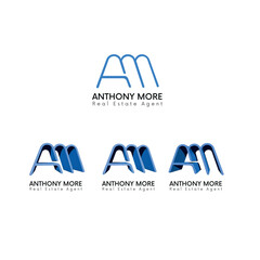 Logo monogram AM Real Estate Agent