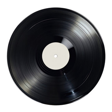 vinyl record retro music cut out background