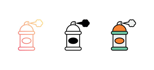  Spray Paint icon design with white background stock illustration