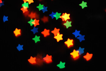 abstract background with bokeh stars