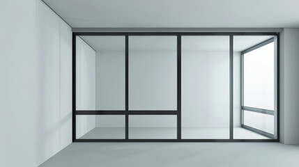 Fototapeta premium modern and minimal house window for interior decoration