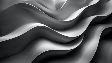 Smoke Dreams: A Soft Grey Gradient Background