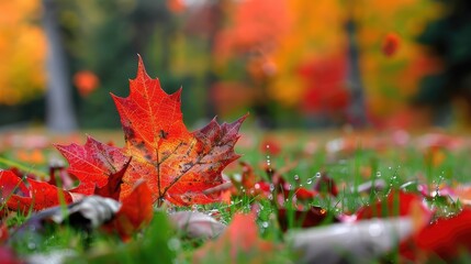 Fototapeta premium red leaves