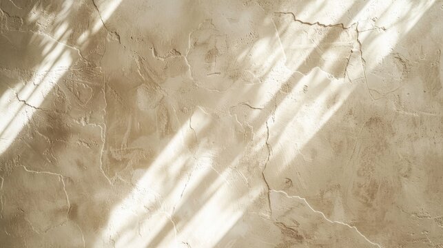 Abstract Rock Rugh Wall In Warm Beige Color Texture With Shadow Backdrop Wallpaper