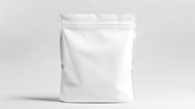 Zip bag mock up bakcground illustrration generated by ai
