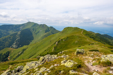 Little Kriváň is the second highest peak of Little Fatra, Slovakia.