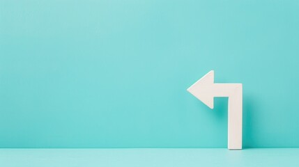 Bold Arrow Pointing to Announcement - Conceptual Directional Emphasis