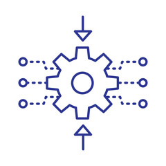 Knowledge Inference Icon with Editable Stroke for Artificial Intelligence and Data Science