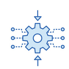 Knowledge Inference Icon with Editable Stroke for Artificial Intelligence and Data Science