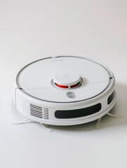 Fototapeta premium Robotic Vacuum Cleaner on Table