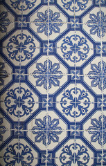 Typical colorful buildings in the center of Lisbon. Portuguese architecture in pombaline style.