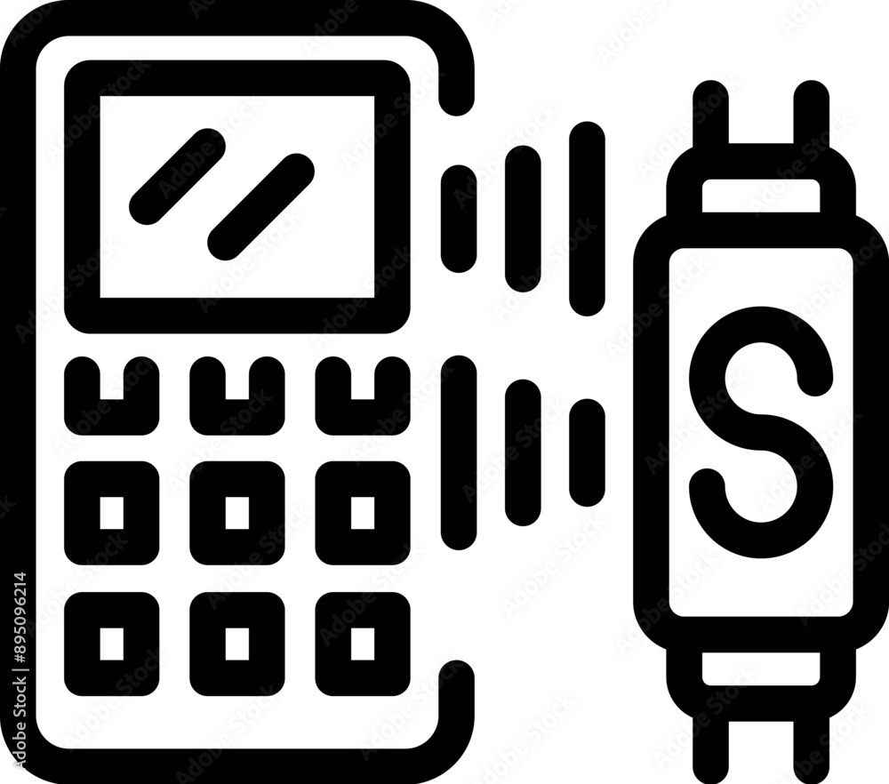 Poster calculator sending data to smartwatch using nfc technology for innovative payment