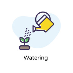 Watering vector icon