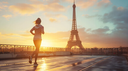 Jogging Freedom Tower Paris Views freedom cityscape lifestyle