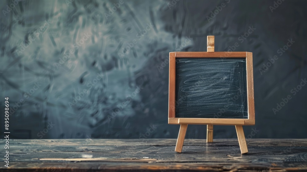 Aufkleber mini blackboard with stand for text text space available