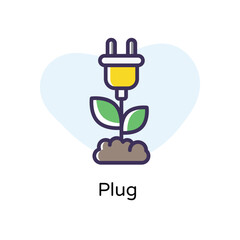 Plug vector icon