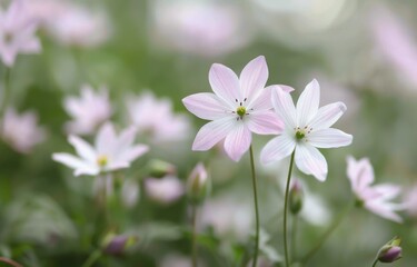 Pink Wildflowers in Bloom