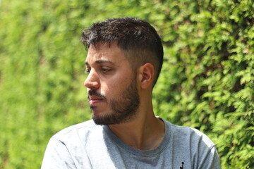 Young Tattooed Man in Sporting Clothes in the City of Zurich on a Sunny Day