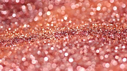 Peach pink glitter bokeh texture background , Rose gold pink sparkle glitter pattern