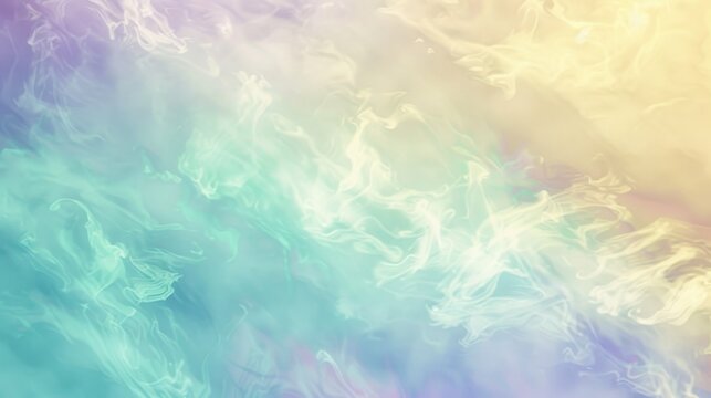 A calming pastel background with a blend of light teal, lavender, and soft yellow