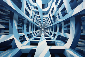Obraz premium Abstract Space Warp background illustration