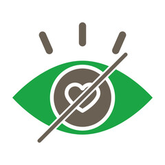 Blind Date Glyph Two Color Icon