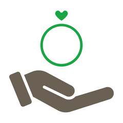 Purpose Couple Glyph Two Color Icon