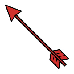red arrow pointing up illustration vector