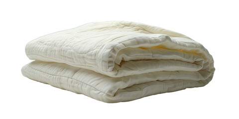 [Transparent Background PNG]A folded white blanket