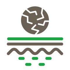 Dry Skin Vector Glyph Two Color Icon