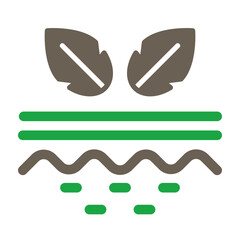 Leaf Skin Vector Glyph Two Color Icon