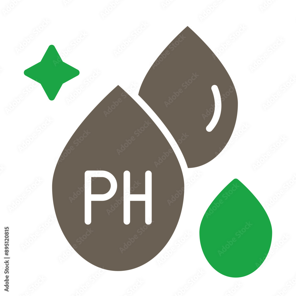 Sticker ph vector glyph two color icon