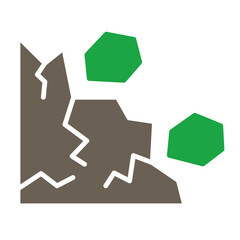 Avalanche Glyph Two Color Icon