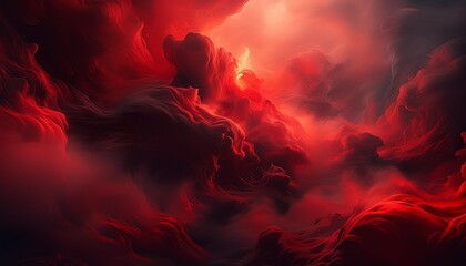 Fototapeta premium black background with red smoke 5