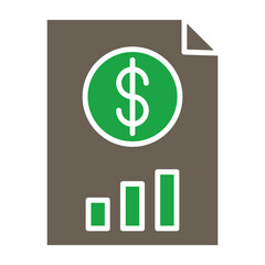 Finance Glyph Two Color Icon