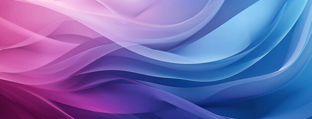 Abstract Blue and Pink Gradient Waves