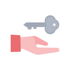 鍵を持つ手のイラスト