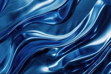 Shiny Blue Cloth Close Up