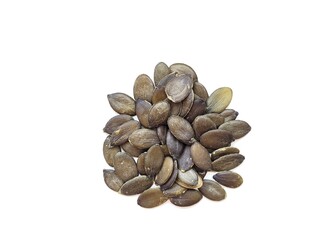 Raw pile of pumpkin seeds for better taste.