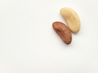 Delicious pieces of brazil nuts.