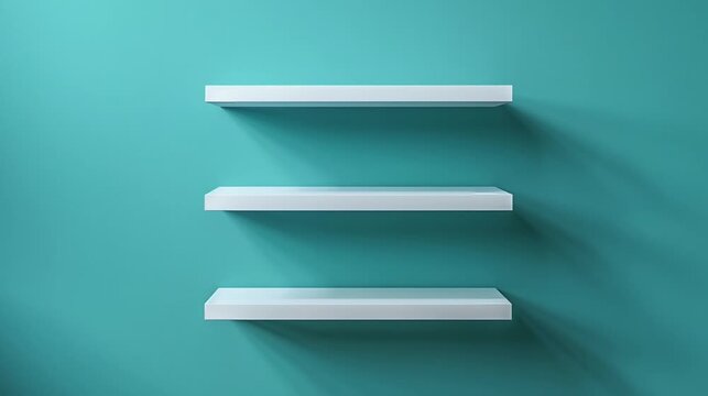 empty shelves background	