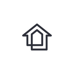 Home, house, real estate logo design