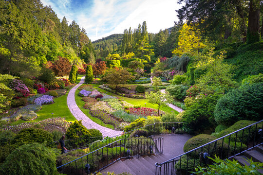 Sunken garden at Butchart Gardens