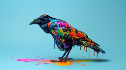 Vivid colour glossy paint animals