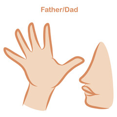 ASL father Dad